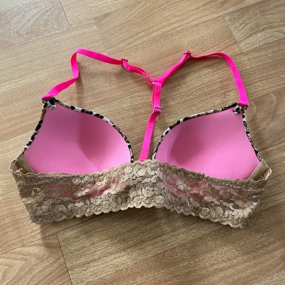 PINK Victoria's Secret Cheetah Print Lace Bra - Picture 3 of 7